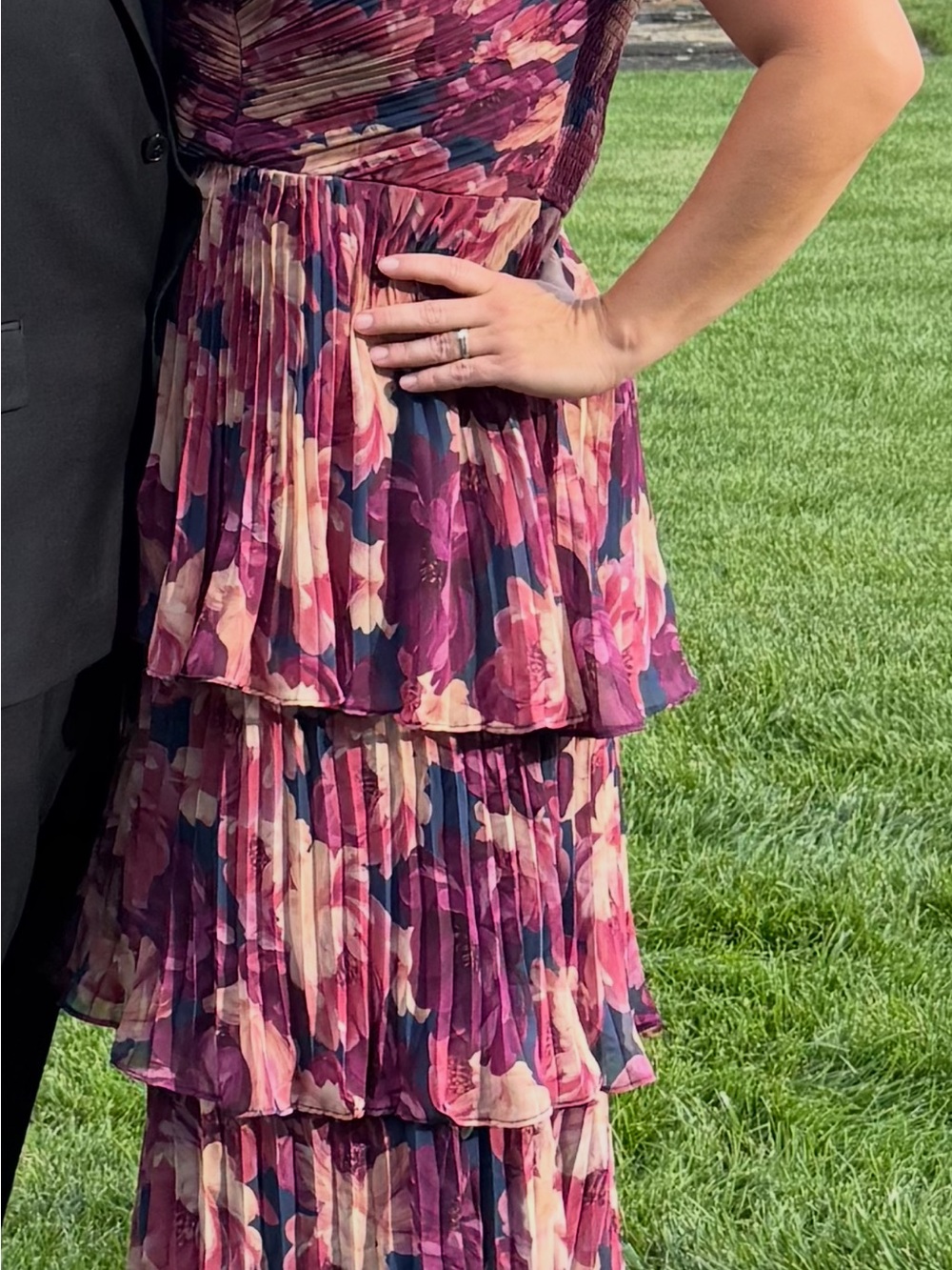 Baltic Born Floral Tiered Wedding Guest Maxi Dress